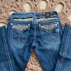 Miss Me Jeans with Embellished Wing Detail - 30